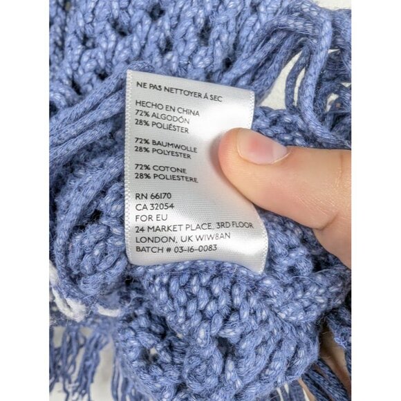 Urban Outfitters ecote Crochet Sweater Top Small Cottagecore Boho Indie Festival - Picture 4 of 5